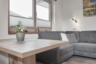 Wohnzimmer mit Ausziehcouch