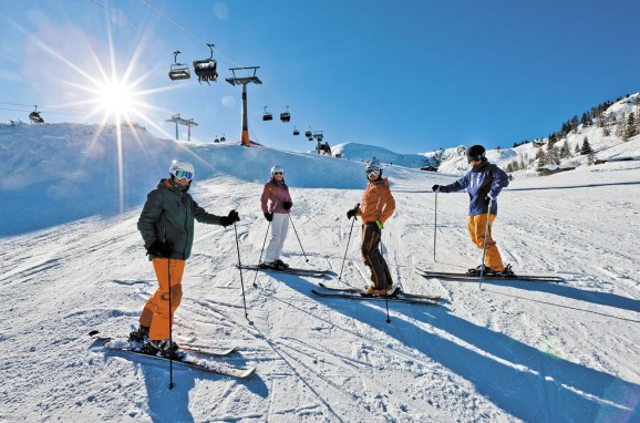 Skifahren auf top präparierten Pisten auf der Reiteralm, Ski amadé © Schladming-Dachstein