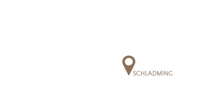 Karte von Österreich mit der Markierung von Schladming